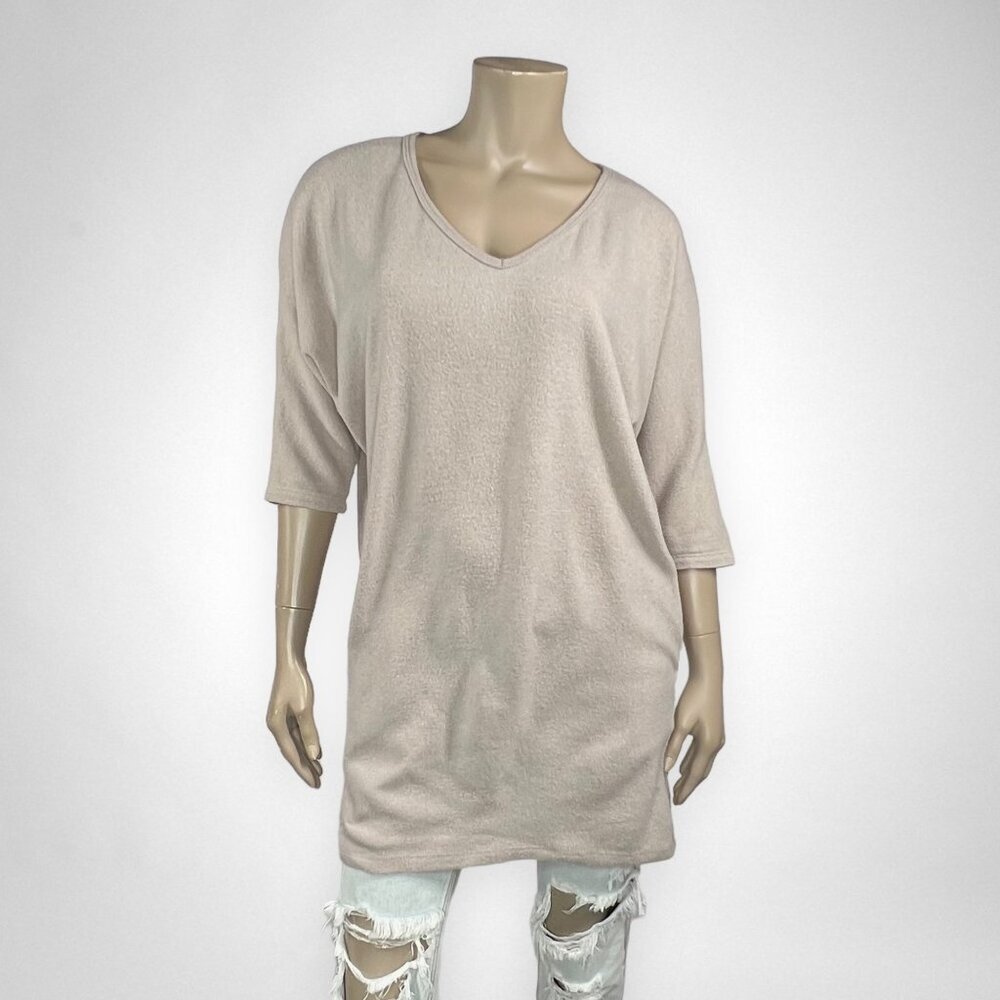 EVERLY Lightweight 3/4 Sleeve Sweater Tunic M